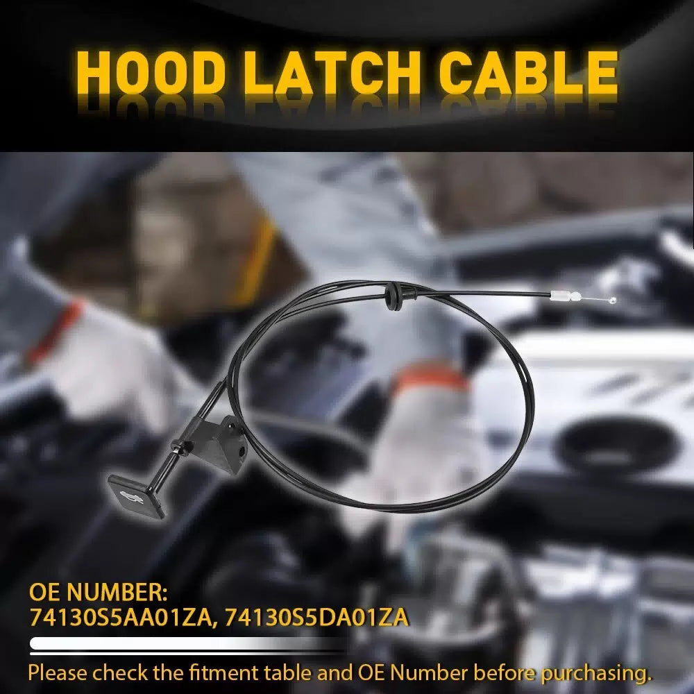 Hood Latch Release Cable with Handle Pull For 2001-2005 Honda Civic Non Si EOA 6B93BC-57 [3]