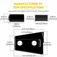 Hood & Door Hinge Cover Unlimited Accessories For Jeep Wrangler JK JKU 2007-2017 6B93BC-57 [3]