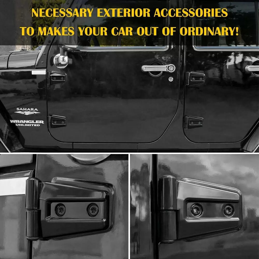 Hood & Door Hinge Cover Unlimited Accessories For Jeep Wrangler JK JKU 2007-2017 6B93BC-57 [6]