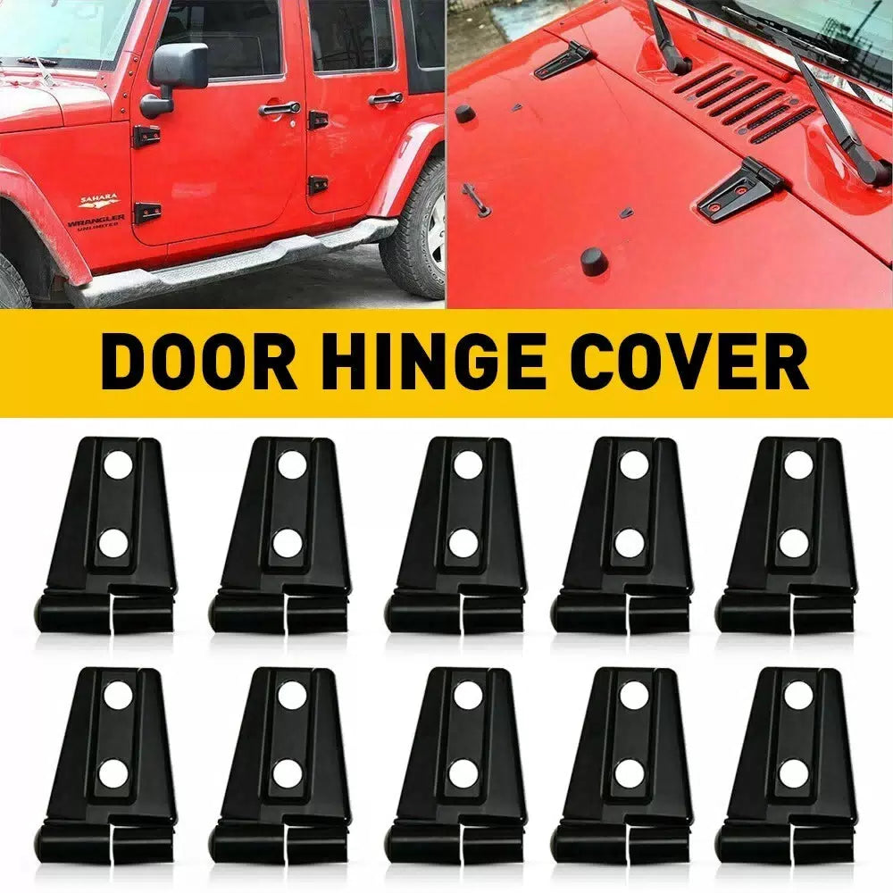 Hood & Door Hinge Cover Unlimited Accessories For Jeep Wrangler JK JKU 2007-2017 6B93BC-57 [9]