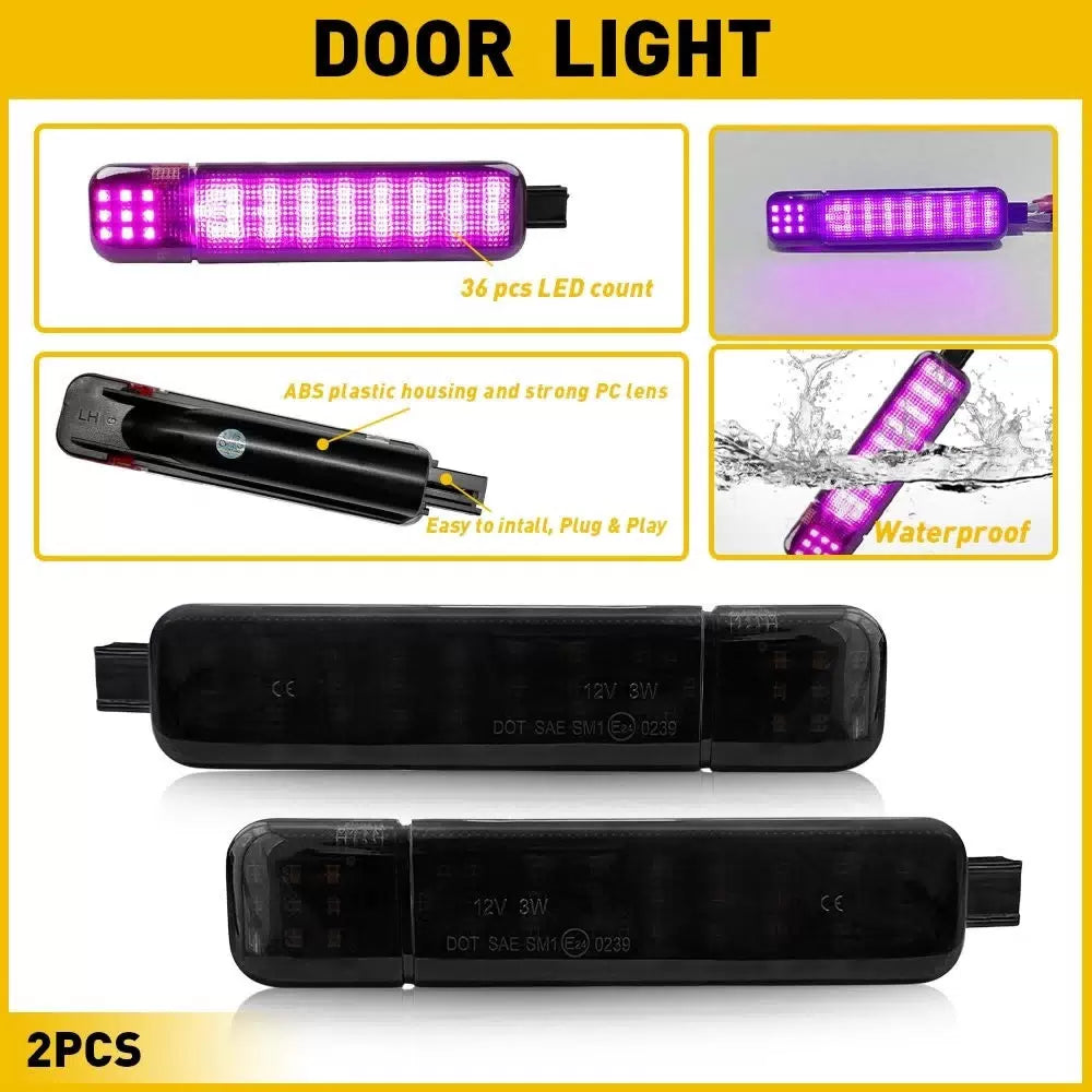 INTERIOR DOOR COURTESY LIGHT PURPLE FOR 03-09 HUMMER H2 /99-06 CADILLAC ESCALADE 6B93BC-57 [1]