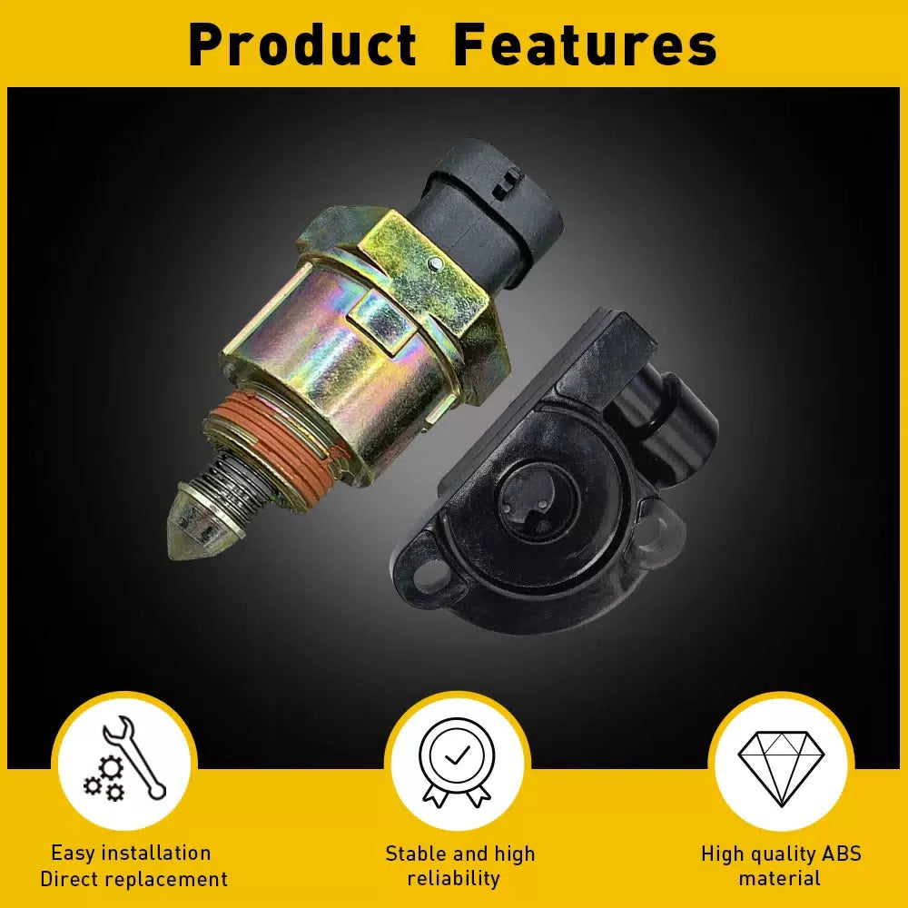 Idle Control Valve & Throttle Position Sensor Fit 1991-1995 Chevrolet C1500 A US 6B93BC-57 [2]