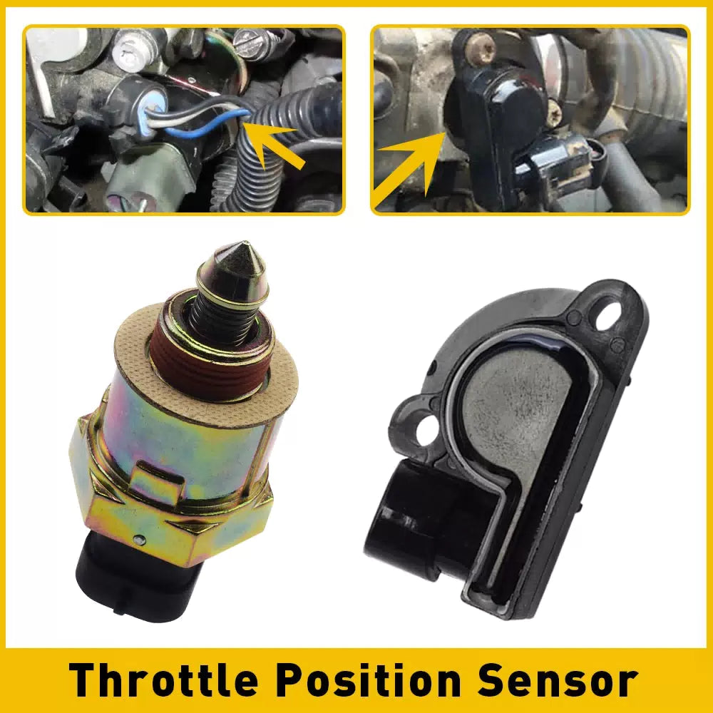 Idle Control Valve & Throttle Position Sensor Fit 1991-1995 Chevrolet C1500 A US 6B93BC-57 [3]