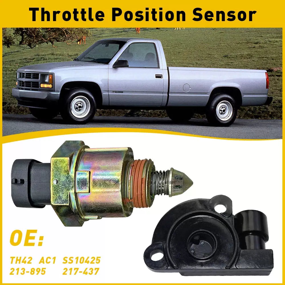 Idle Control Valve & Throttle Position Sensor Fit 1991-1995 Chevrolet C1500 A US 6B93BC-57 [6]