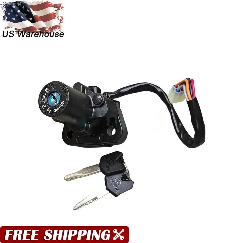 Ignition Switch with Keys for 1996-2024 SUZUKI DR650SE DR650S STEERING LOCK ASSY 6B93BC-57 [1]