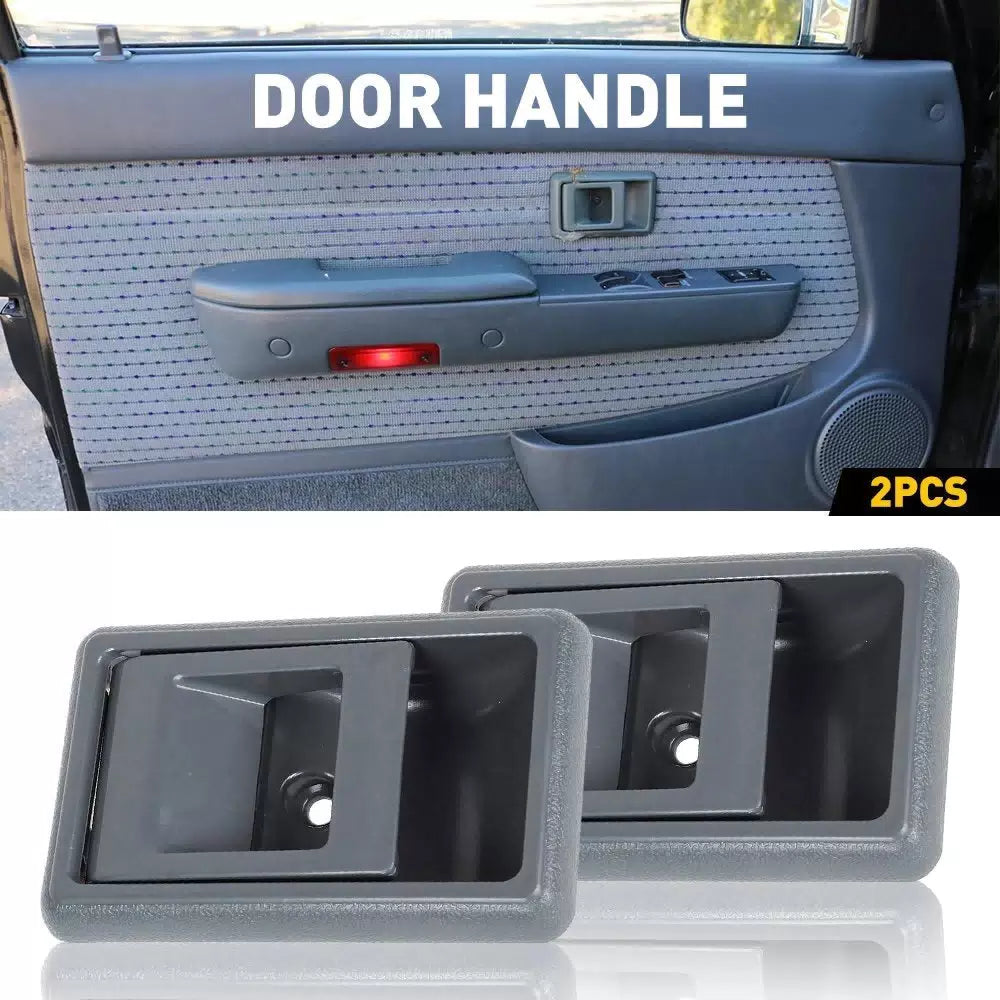Interior Door Handle For 1989-1995 Toyota Pickup 4Runner Front LH RH Gray Inside 6B93BC-57 [1]