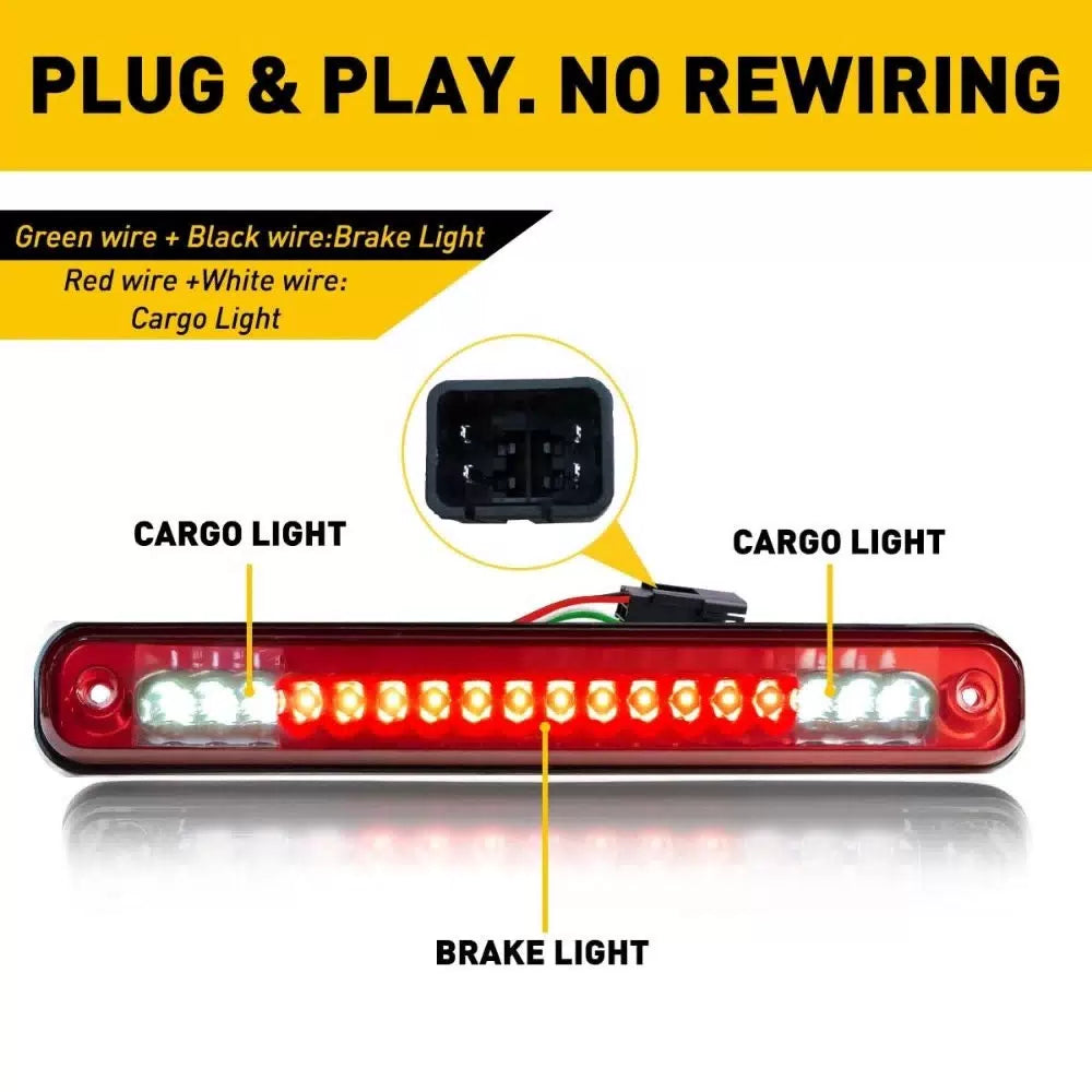 LED 3RD Third Brake+Cargo Light For 1988-1998 Chevy C1500/K1500/Silverado EOA 6B93BC-57 [8]