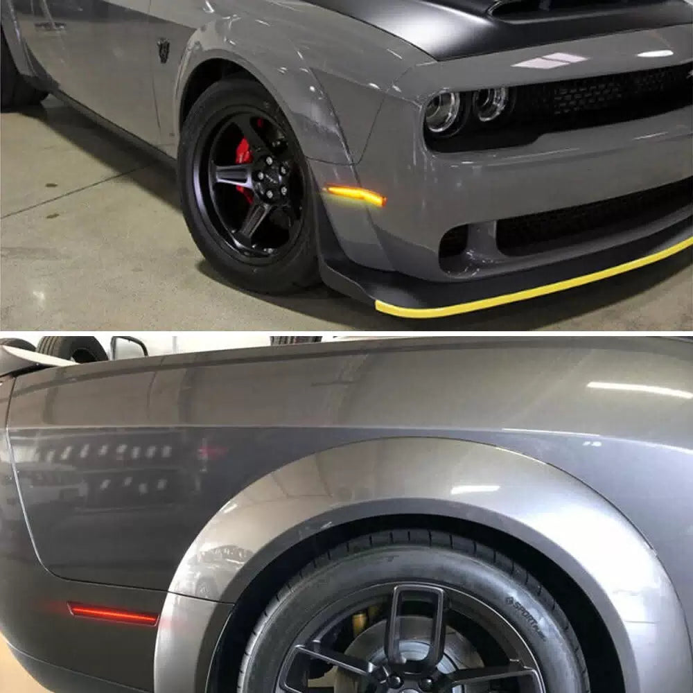 LED Bumper Side Marker Light For 2018-2022 Dodge Challenger SRT Hellcat Widebody 6B93BC-57 [11]
