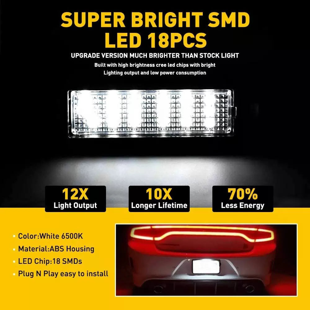 LED License Plate Light For 2015-2021 Dodge Challenger & Dodge Charger White USA 6B93BC-57 [3]