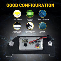 LED License Plate Lights For Lamps 2006-2014 Dodge Charger Avenger Challenger 6B93BC-57 [4]