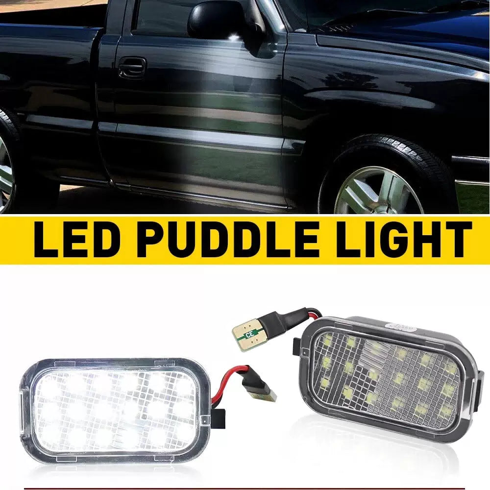 LED Mirror Side Puddle Lights For 03-06 Escalade Silverado Sierra Suburban Tahoe 6B93BC-57 [11]