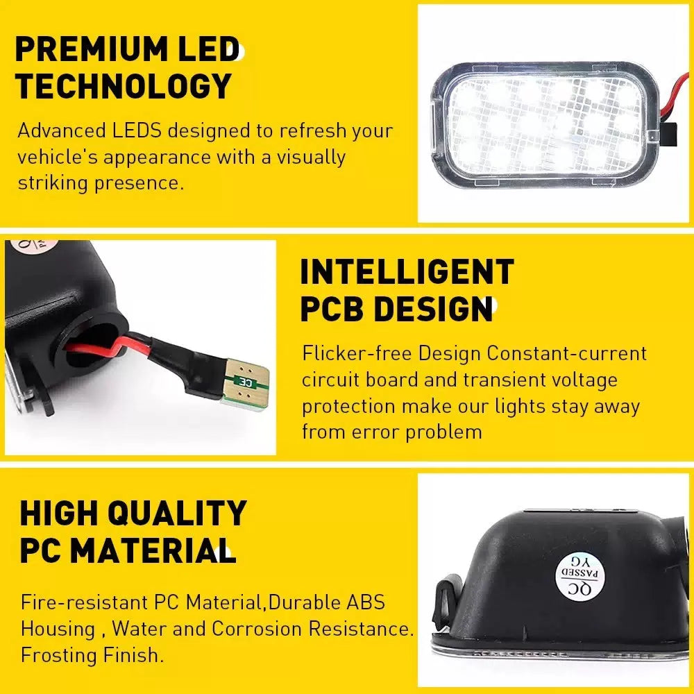 LED Mirror Side Puddle Lights For 03-06 Escalade Silverado Sierra Suburban Tahoe 6B93BC-57 [3]