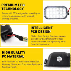 LED Mirror Side Puddle Lights For 03-06 Escalade Silverado Sierra Suburban Tahoe 6B93BC-57 [3]