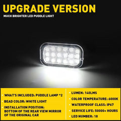 LED Mirror Side Puddle Lights For 03-06 Escalade Silverado Sierra Suburban Tahoe 6B93BC-57 [4]