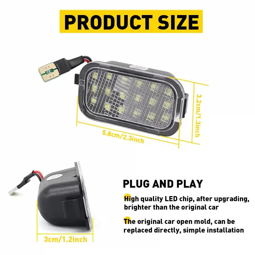 LED Mirror Side Puddle Lights For 03-06 Escalade Silverado Sierra Suburban Tahoe 6B93BC-57 [6]