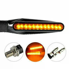 LED Motorcycle Turn Signals Blinker Lights Amber For Suzuki DRZ400s DRZ400sm EOA 6B93BC-57 [4]