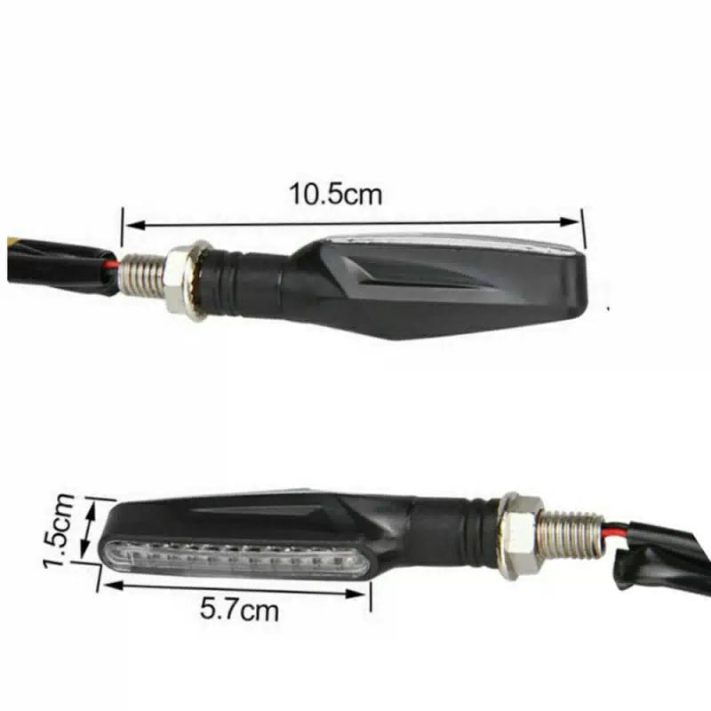LED Motorcycle Turn Signals Blinker Lights Amber For Suzuki DRZ400s DRZ400sm EOA 6B93BC-57 [6]