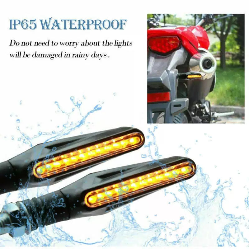LED Motorcycle Turn Signals Blinker Lights Amber For Suzuki DRZ400s DRZ400sm EOA 6B93BC-57 [7]