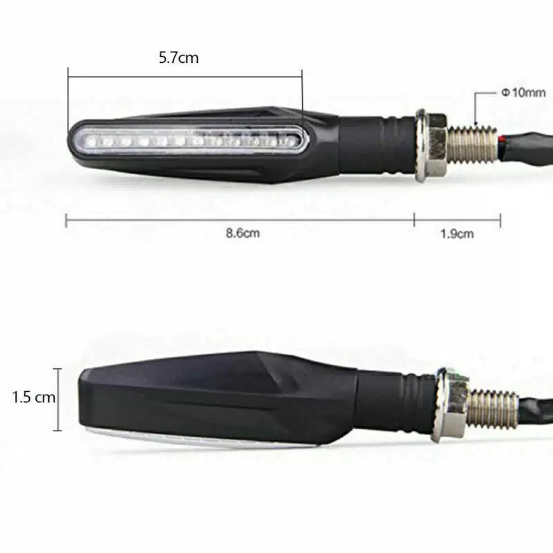 LED Motorcycle Turn Signals Blinker Lights Amber For Suzuki DRZ400s DRZ400sm EOA 6B93BC-57 [9]
