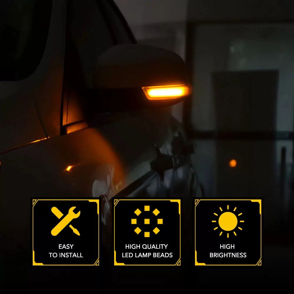 LED Sequential Side Marker Turn Signal Light For Ford Focus MK3 SE/ST/RS 2012-18 6B93BC-57 [6]