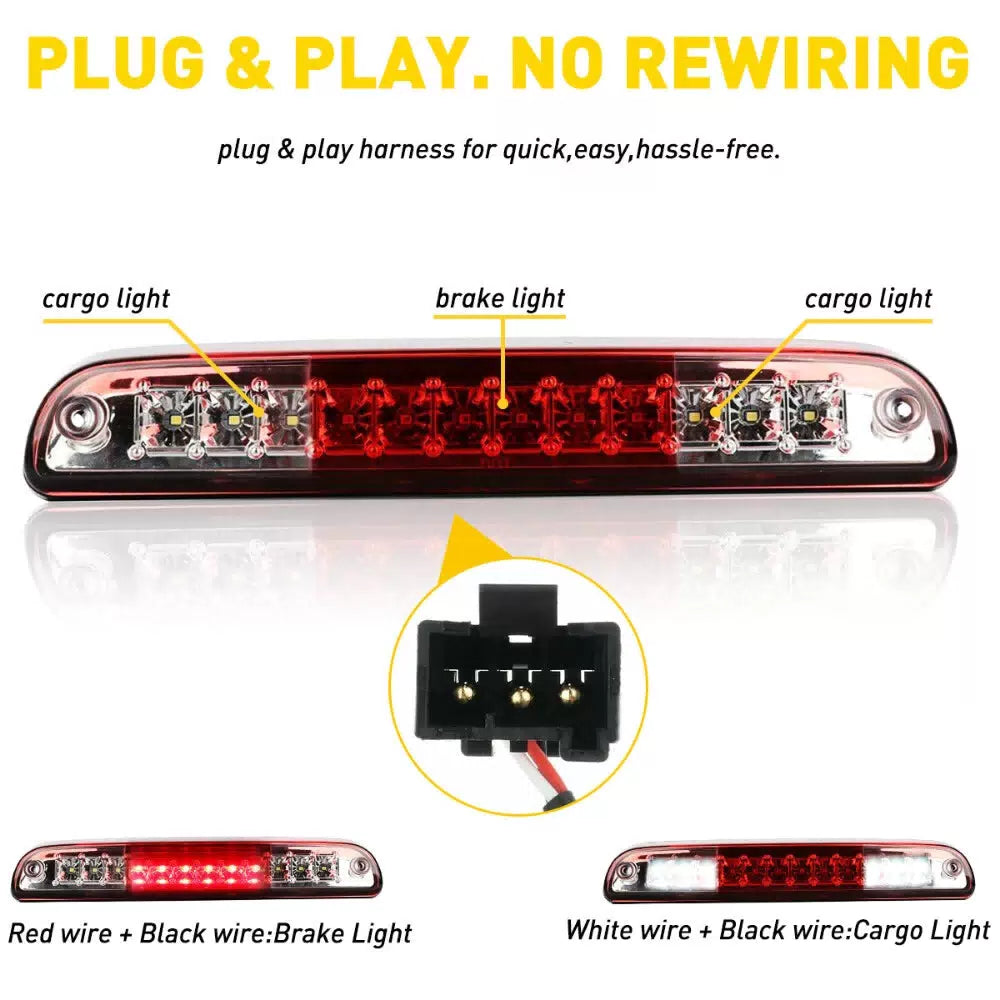 LED Third Brake Light Cargo Lamp Fits 1993-2011 Ford Ranger 1999-2009 Ford F-250 6B93BC-57 [5]