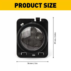 LED Turn Signal+ Side Fender Light Marker Smoked Lens For Jeep Wrangler JK 07-17 6B93BC-57 [2]