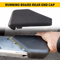 LEFT DRIVER SIDE STEP RUNNING BOARD END CAP COVER BLACK FOR 2015-2022 FORD F150 6B93BC-57 [1]