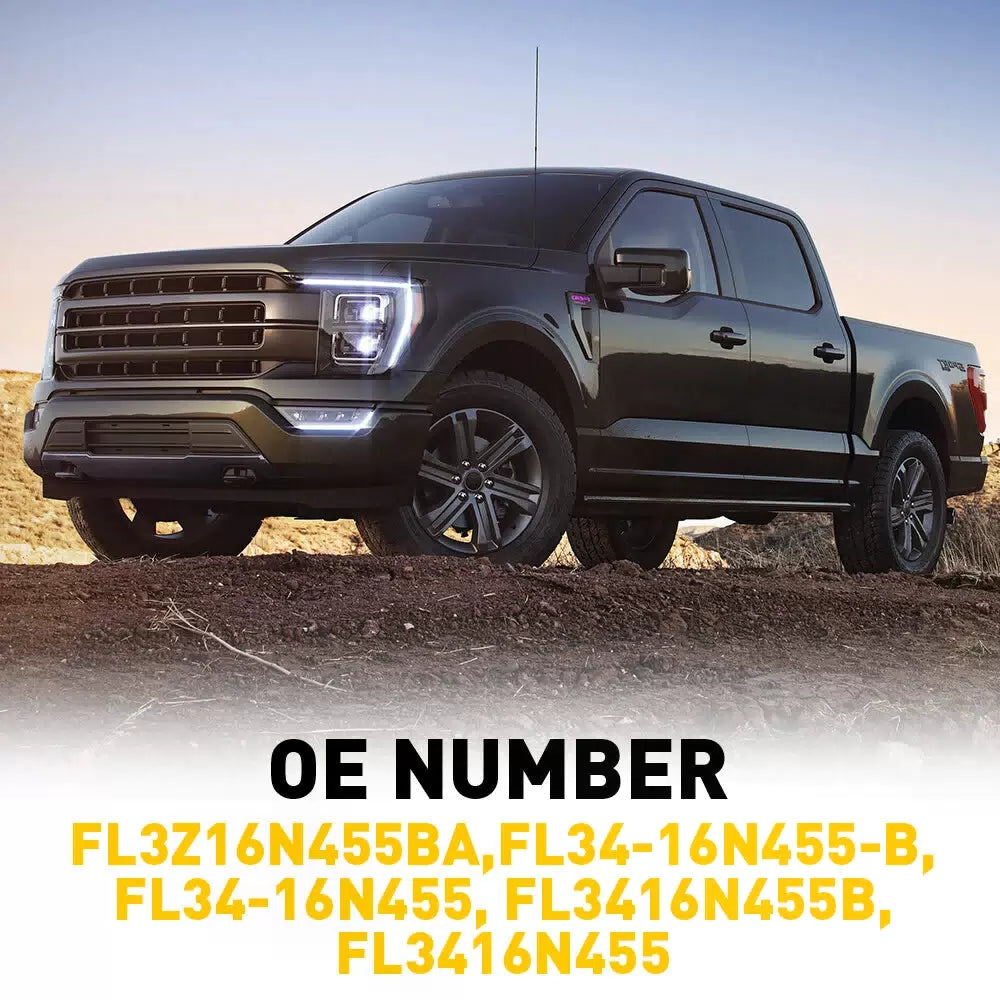 LEFT DRIVER SIDE STEP RUNNING BOARD END CAP COVER BLACK FOR 2015-2022 FORD F150 6B93BC-57 [4]