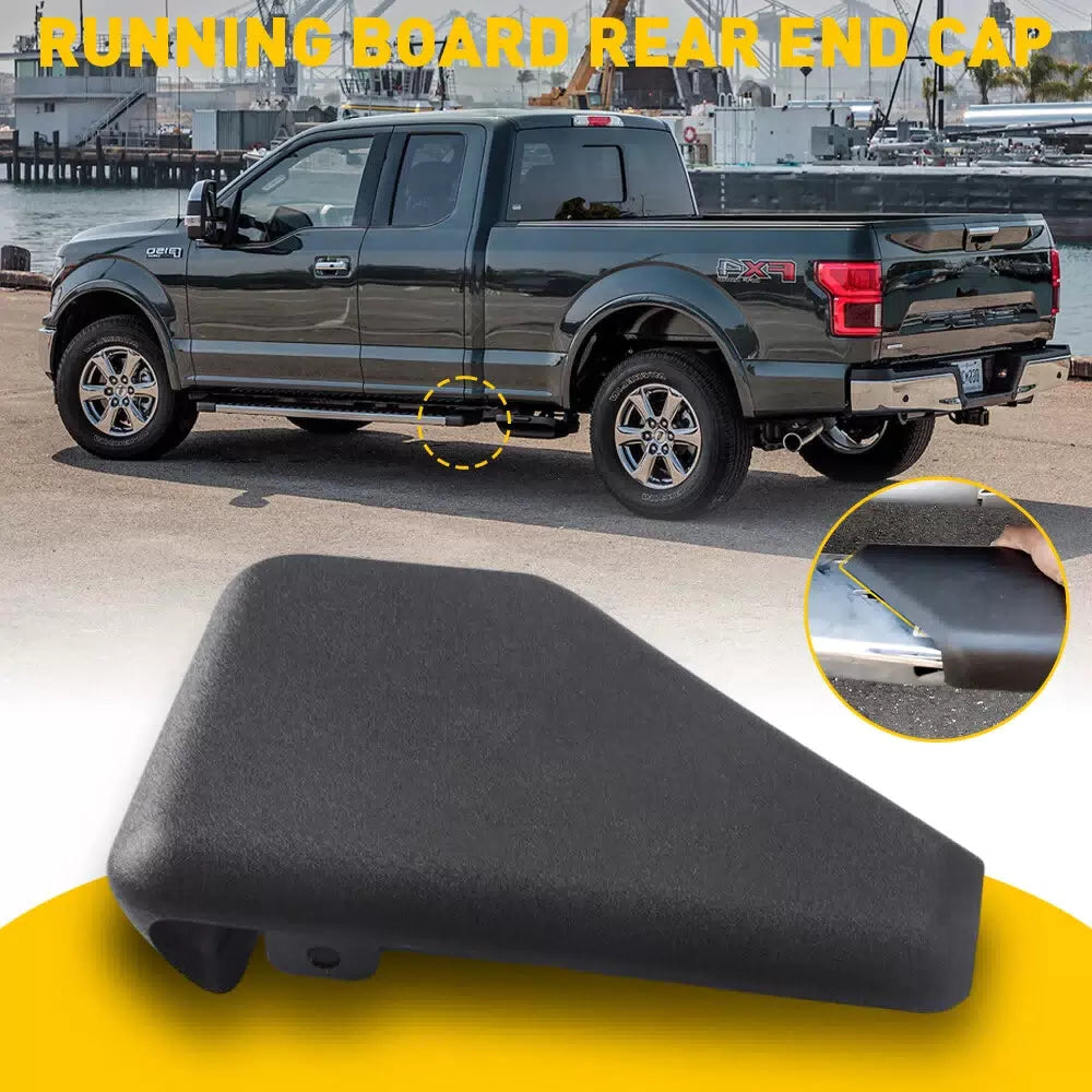 LEFT DRIVER SIDE STEP RUNNING BOARD END CAP COVER BLACK FOR 2015-2022 FORD F150 6B93BC-57 [9]