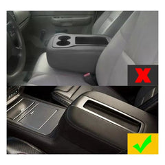 Leather Lid Console Armrest Fit 07-14 Cover For Tahoe Suburban Yukon Silverado 6B93BC-57 [2]