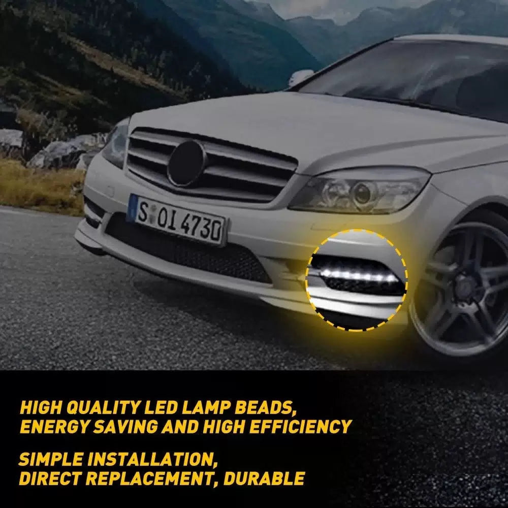 Left DRL Daytime Running Light Fog Lamp FOR MERCEDES BENZ C / E CLASS W204 6B93BC-57 [7]