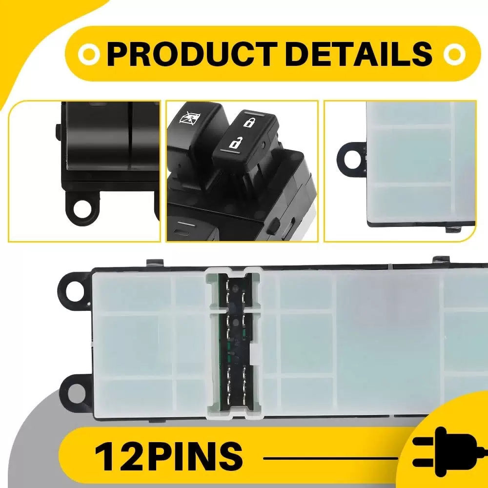 Left Master Power Window Switch For Nissan Frontier 2007-2019 Xterra 2007-2015 A 6B93BC-57 [4]