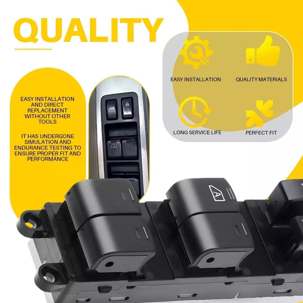 Left Master Power Window Switch For Nissan Frontier 2007-2019 Xterra 2007-2015 A 6B93BC-57 [7]