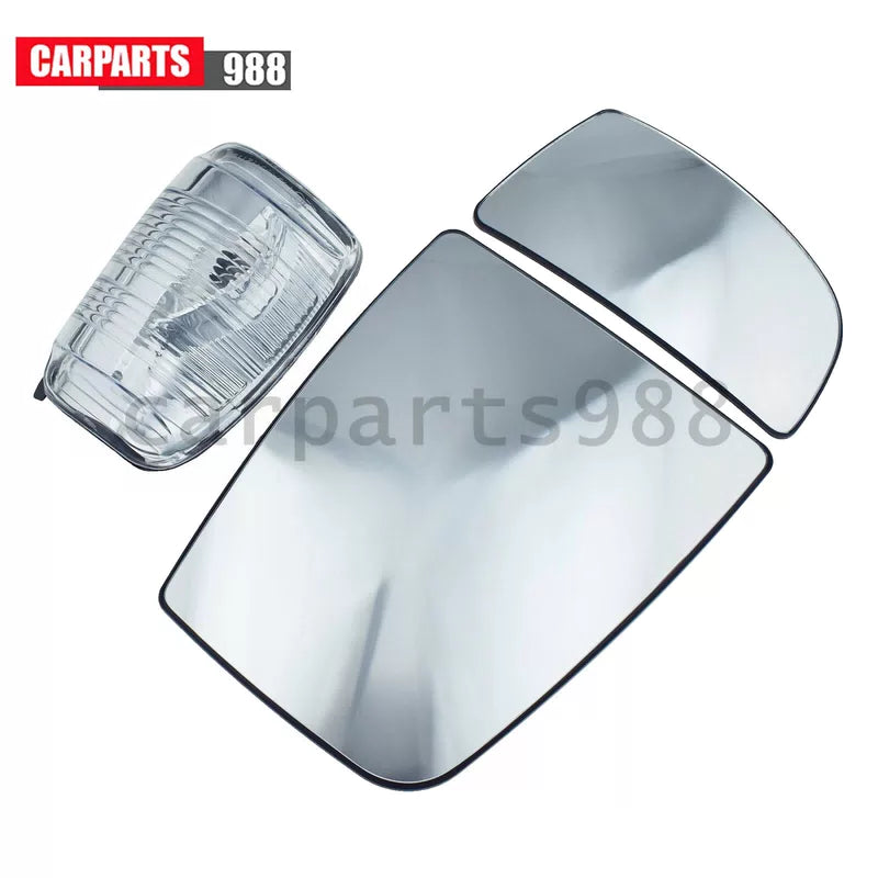 Left Mirror Glass Heated Upper Lower w/Turn Signal Lamp For Ford Transit 150 250 6B93BC-57 [2]