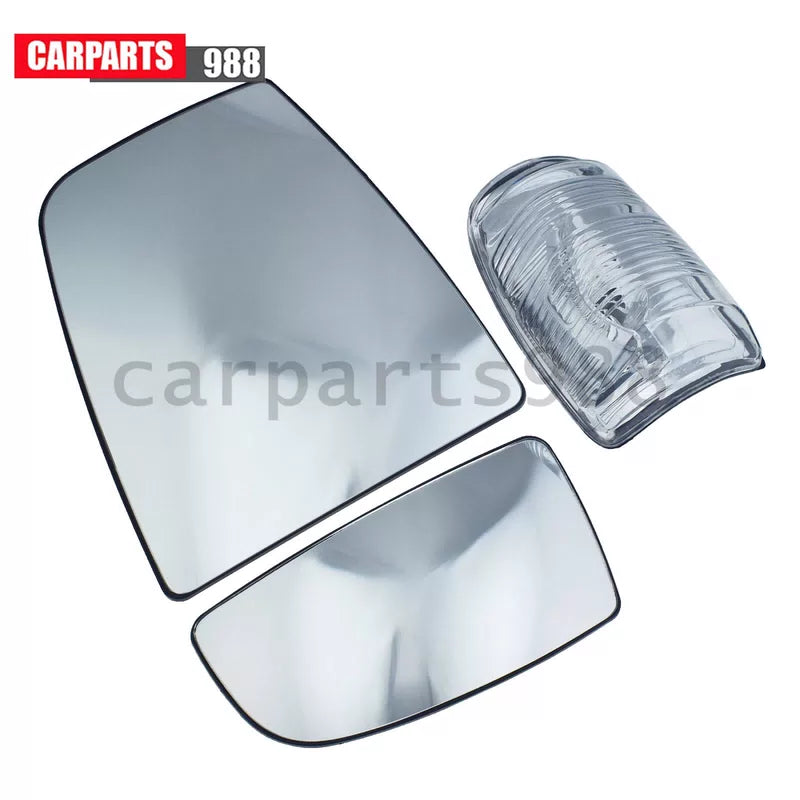 Left Mirror Glass Heated Upper Lower w/Turn Signal Lamp For Ford Transit 150 250 6B93BC-57 [3]