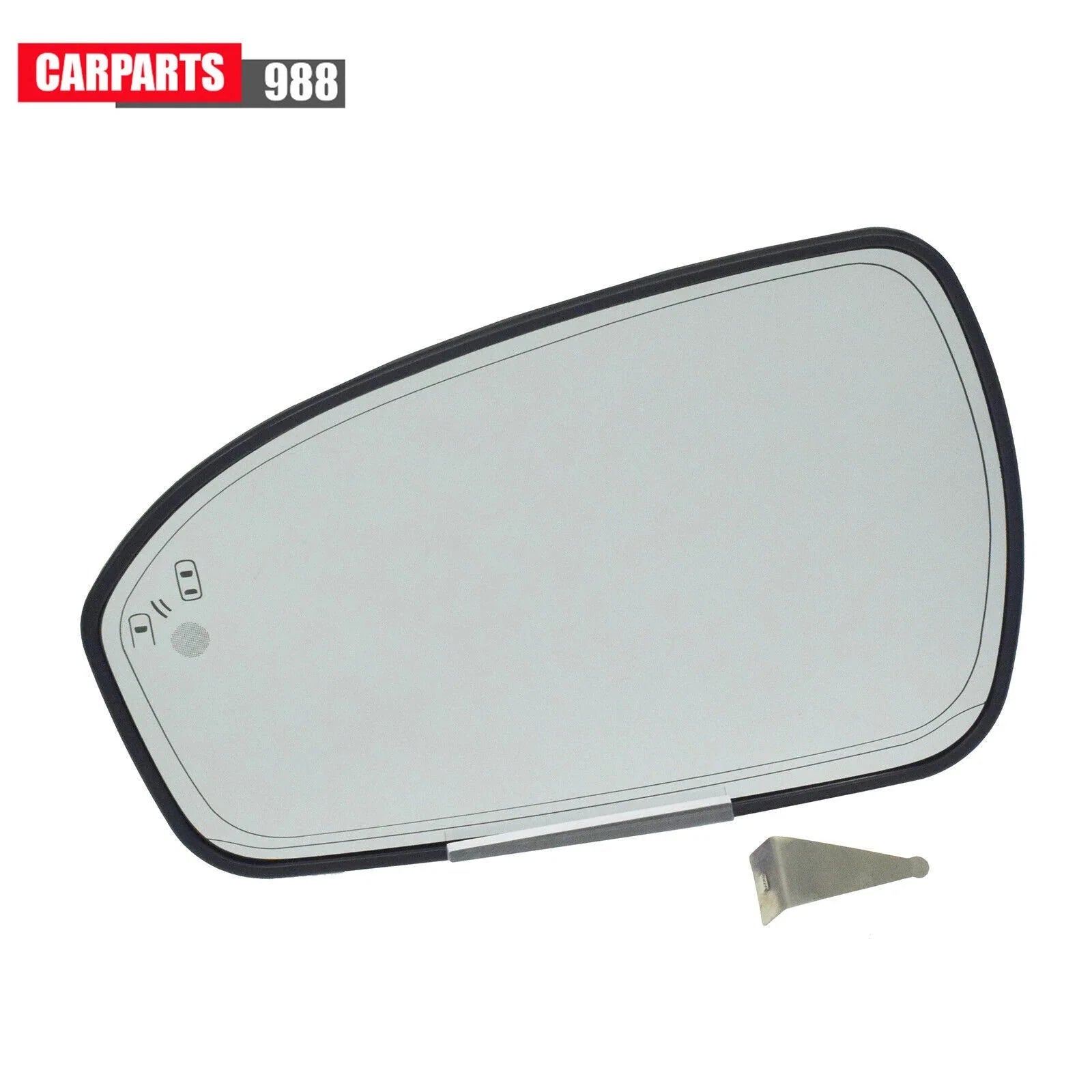Left Mirror Glass Heated W/ Blind Spot Detect For 13-21 Ford Fusion DS7Z17K707H 6B93BC-57 [2]