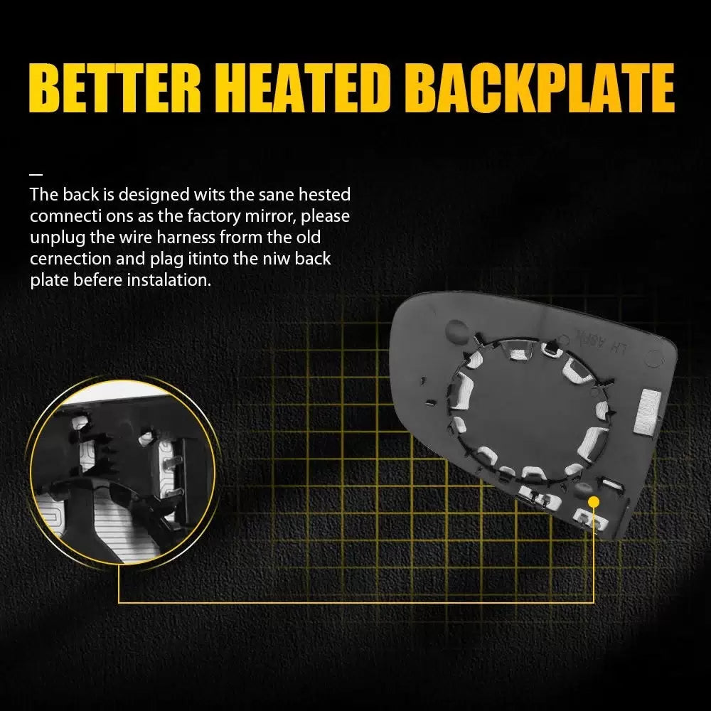 Left Mirror Glass for BMW X5 X6 E70 E71 E72 08-14 Heated Rearview Driver Side EA 6B93BC-57 [5]