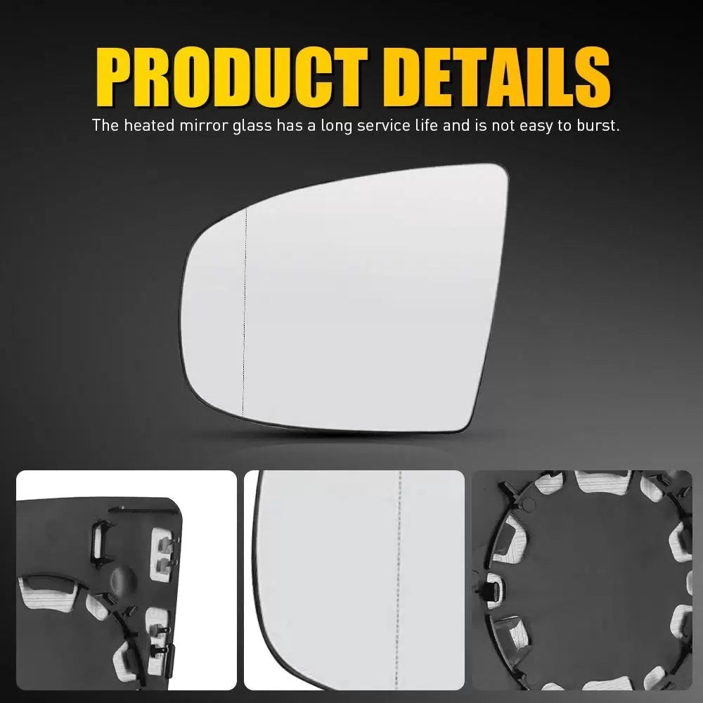 Left Mirror Glass for BMW X5 X6 E70 E71 E72 08-14 Heated Rearview Driver Side EA 6B93BC-57 [9]