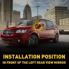 Left Mirror Triangle Corner For Molding Fender 2008-2020 Dodge Grand Caravan US 6B93BC-57 [3]