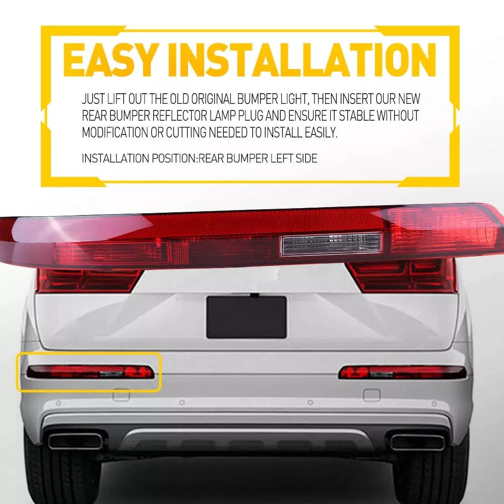 Left Rear Bumper Stop Lamp Light Reflector For Audi Q7 2016 2017 2018 2019 2020 6B93BC-57 [10]