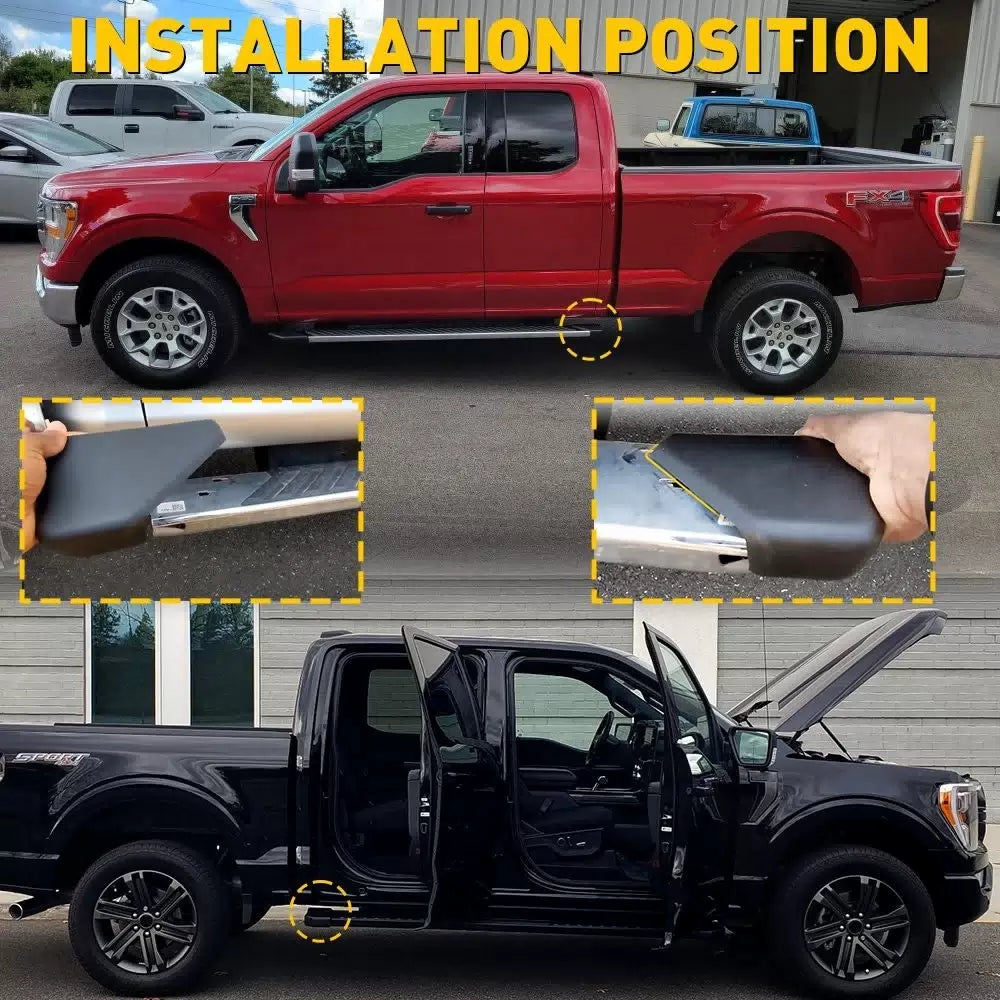 Left Rear Right Running Board End Cap Fit Ford F150 2015 2016 2017 2018 2019 20 6B93BC-57 [6]