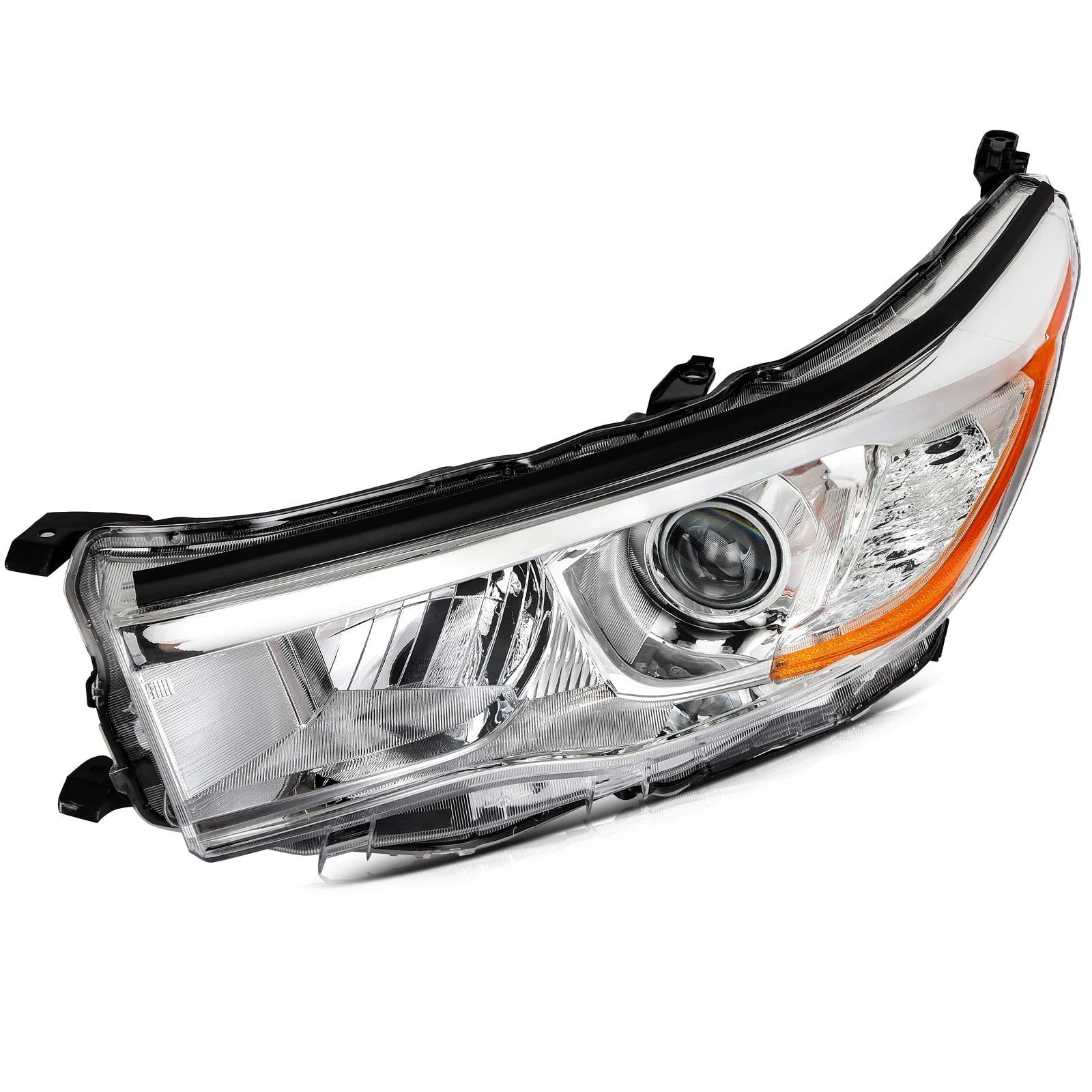 Left+Right Headlights Assembly For 2014-16 Toyota Highlander Chrome Housing 6B93BC-57 [4]