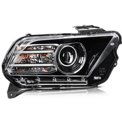 Left+Right Headlights Assembly For 2014 2013 Ford Mustang Black Housing 6B93BC-57 [3]