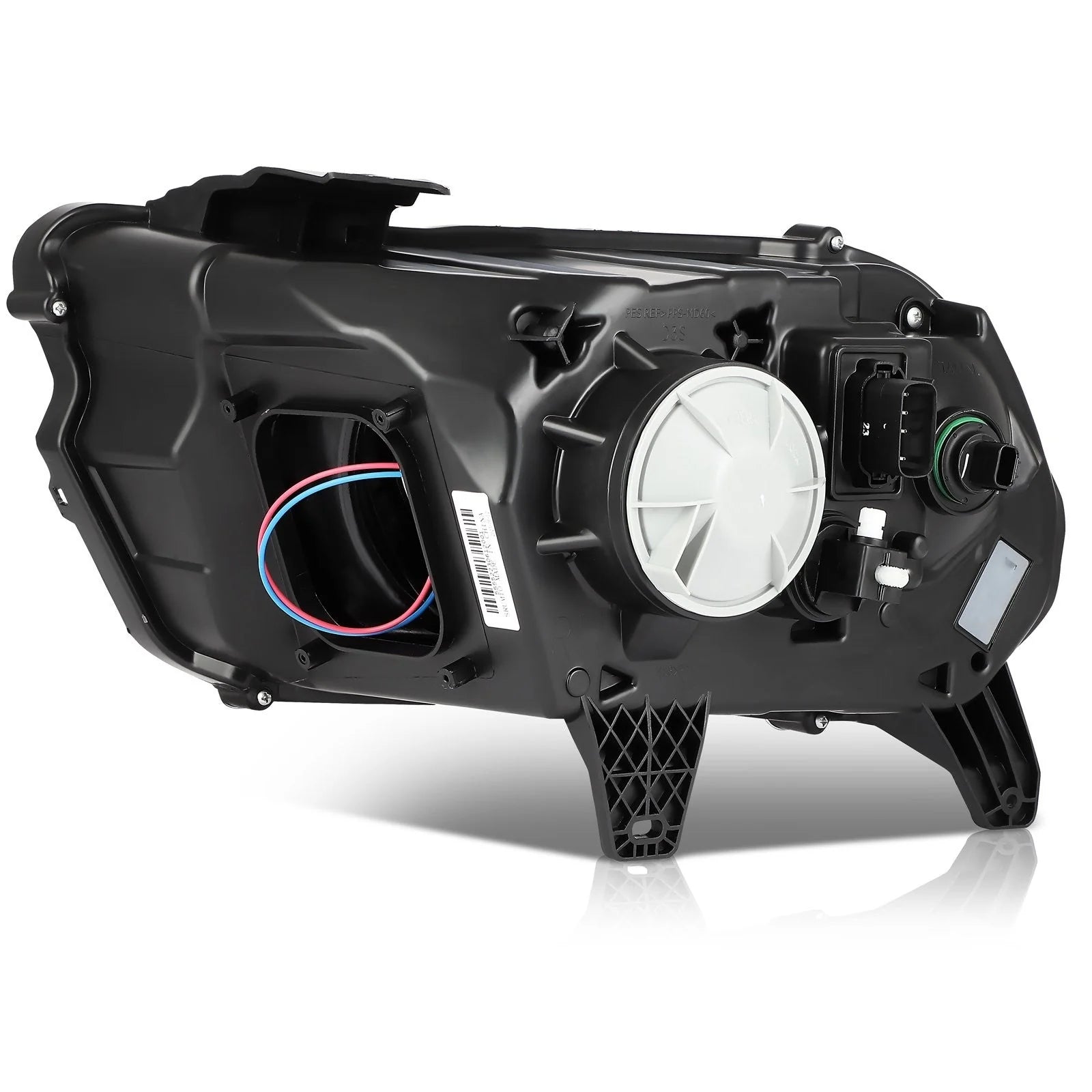 Left+Right Headlights Assembly For 2014 2013 Ford Mustang Black Housing 6B93BC-57 [7]