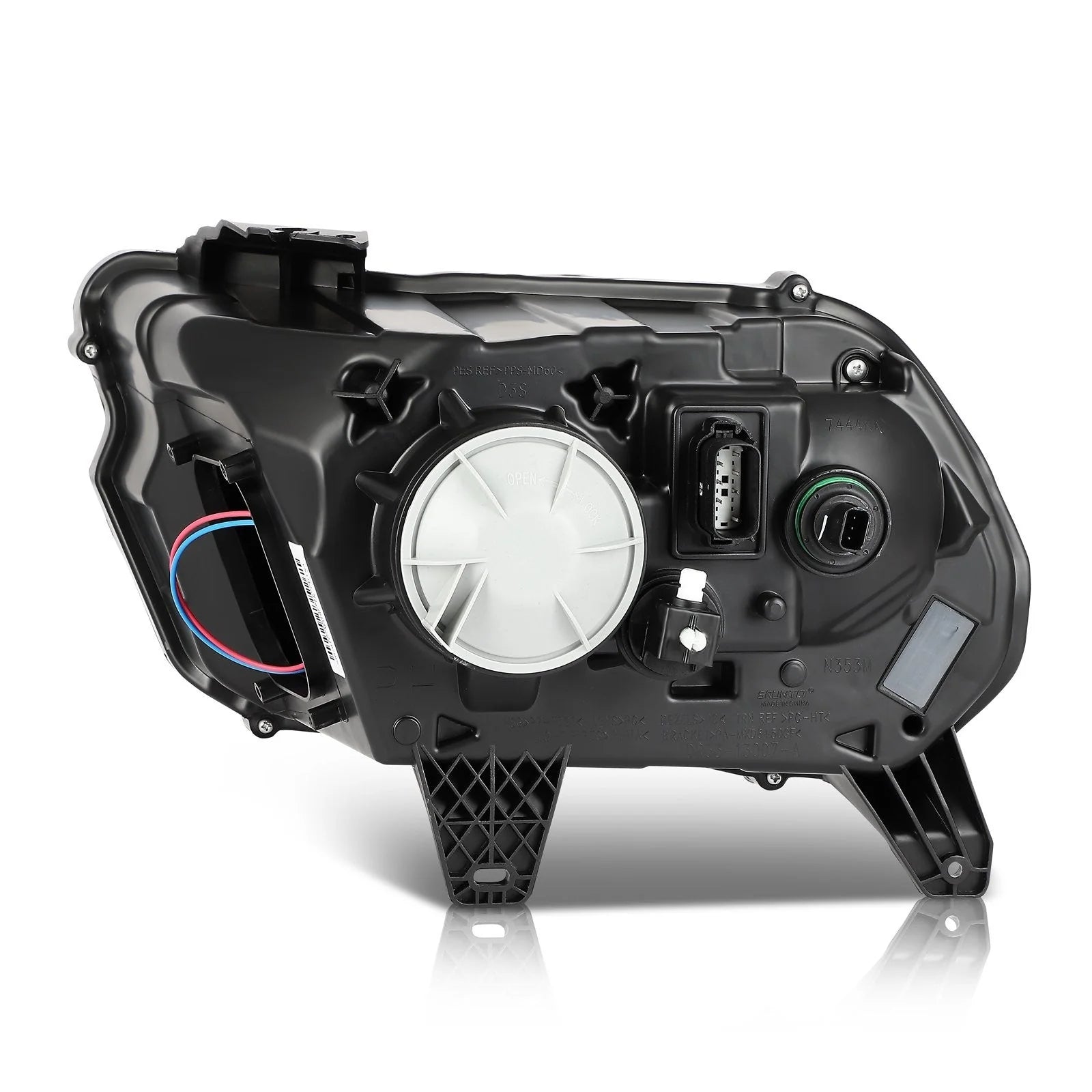 Left+Right Headlights Assembly For 2014 2013 Ford Mustang Black Housing 6B93BC-57 [8]