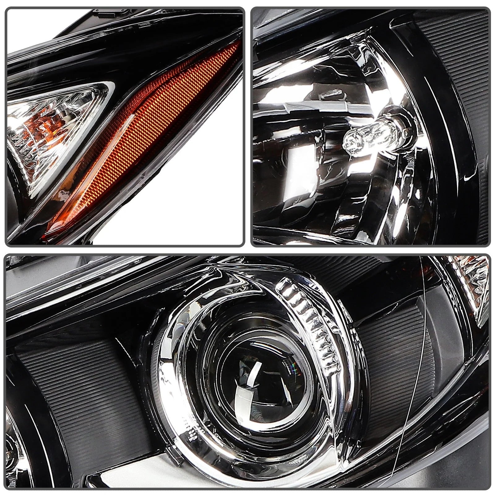 Left+Right Headlights Assembly For 2016-2014 Mazda 3 Pair w/Projector 6B93BC-57 [10]