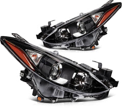 Left+Right Headlights Assembly For 2016-2014 Mazda 3 Pair w/Projector 6B93BC-57 [2]