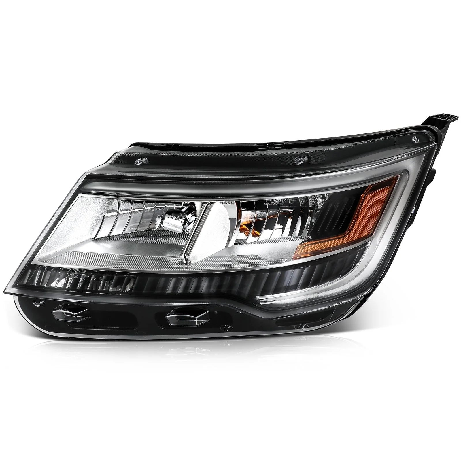 Left+Right Headlights Assembly For 2018-2016 Ford Explorer Limited XLT Platinum KOEEP [4]
