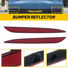 Left Right Rear Bumper Reflector Driver Passenger Side For 17-2023 Tesla Model 3 6B93BC-57 [1]
