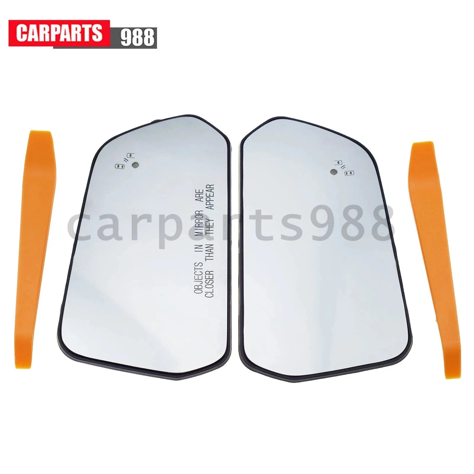 Left Right Rearview Heated Mirror Glass w/ Blind Spot For Ford Mustang 2015-2022 6B93BC-57 [1]